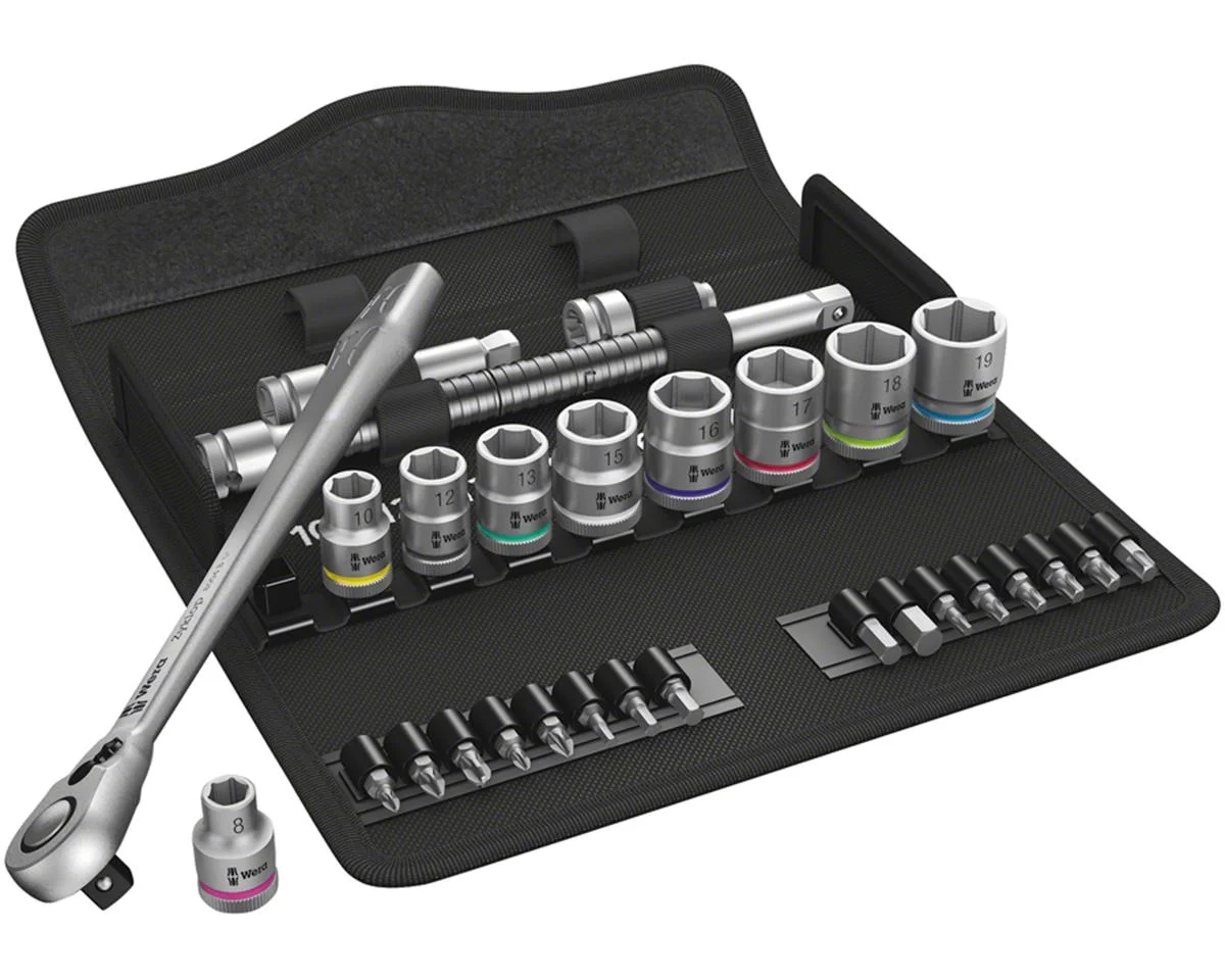 Wera 8100 SB 8 Zyklop Metal Ratchet Set (3/8" Drive) (Metric) (Switch Lever)